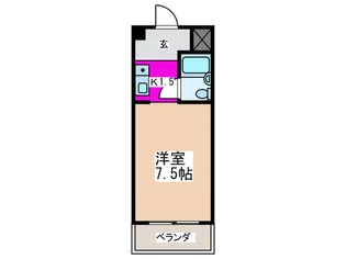 89新石切【4階】の間取り