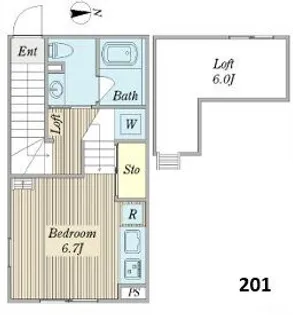 Fika【2階】の間取り