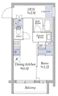 イプセ四谷三丁目【4階】の間取り