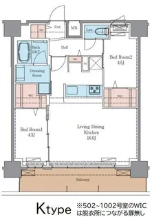 LUXENA+PAWS南行徳【8階】の間取り