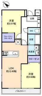 イデア緑が丘A棟【1階】の間取り