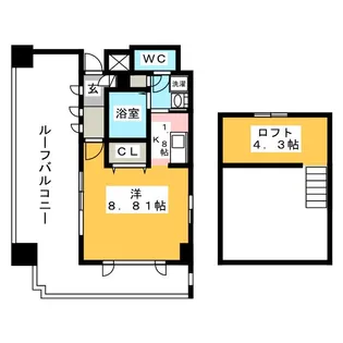 パルティール鶴舞【10階】の間取り