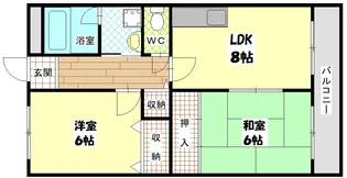 ラフィーネ井上【2階】の間取り