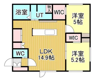 ノルフィーノ美園II【2階】の間取り