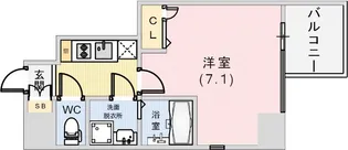エスプレイス神戸ウエストモンターニュ【2階】の間取り