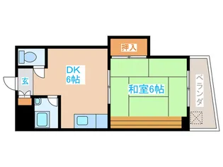 ハイツ末広【1階】の間取り