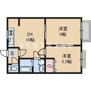 ファミール真貴【2階】の間取り