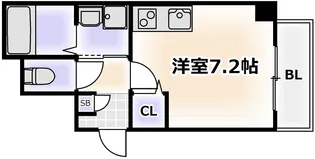 グランパシフィック天王寺南【2階】の間取り