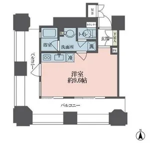 ルネ新宿御苑タワー【5階】の間取り