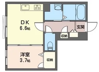 リヴァージュメゾン【1階】の間取り
