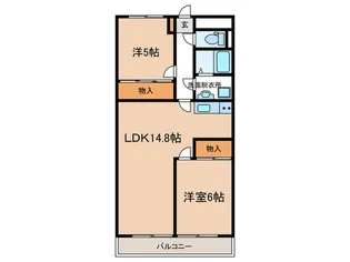 マンション森【7階】の間取り