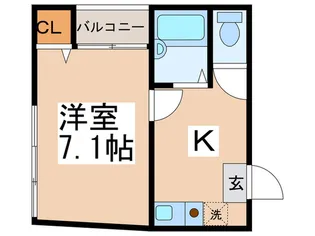 ポピュレル大森町【1階】の間取り