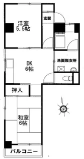英第一マンション【1階】の間取り