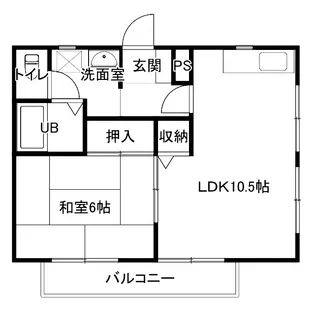 ハイツクレスト【2階】の間取り
