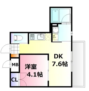 Villa Oasis Ujina【3階】の間取り
