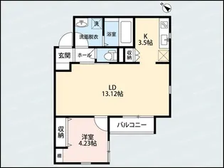 イニエ万代【2階】の間取り