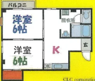 メゾンクレスト【3階】の間取り