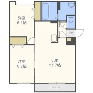ラ・フェスタ・コンフォルト【2階】の間取り