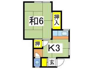 大内アパ-ト【2階】の間取り