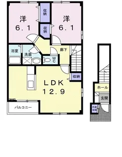まうゆII【2階】の間取り