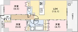プレミスト神戸ハーバーレジデンス【11階】の間取り