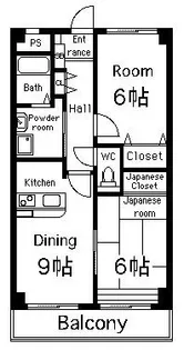 ブランデージ石川【2階】の間取り