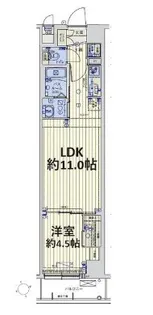 スワンズ京都東寺ガーデン【2階】の間取り