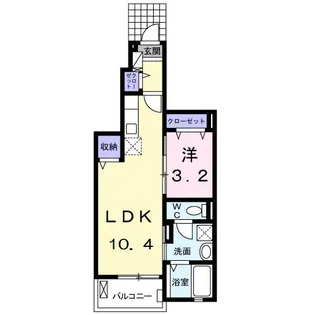 コンフォーティア【1階】の間取り