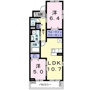 Lily Bell【3階】の間取り