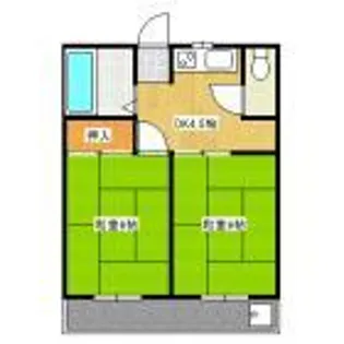 コーポダイボシ【2階】の間取り