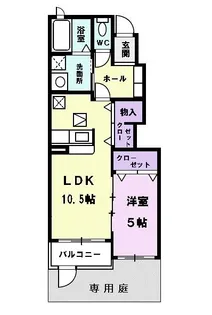 クレア・K【1階】の間取り