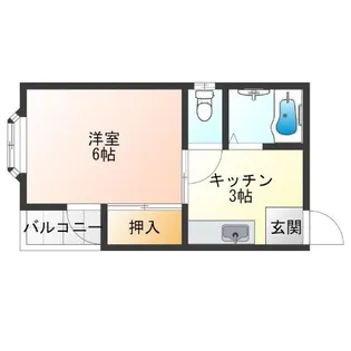 レガーロ北津守【2階】の間取り