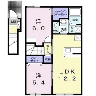 エルヴィータII【2階】の間取り