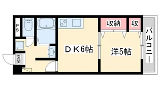 マンション美苑【5階】の間取り