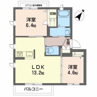 グラディート 御厩【3階】の間取り