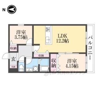 グリーンカーサ1【2階】の間取り