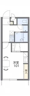 レオパレスフカサカ南【2階】の間取り