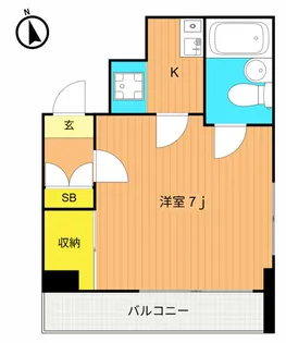メゾンサンテ【2階】の間取り
