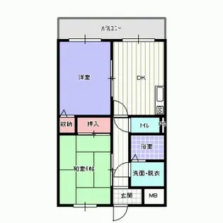 M’プラザ楠根1【5階】の間取り