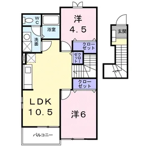 ベルクノア・E【2階】の間取り