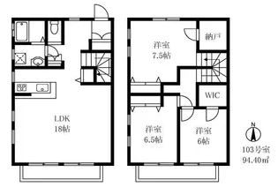 カーサヴェルデ南荻窪C棟【2階】の間取り