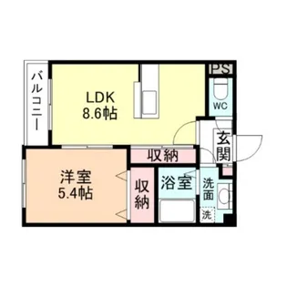 ラピスラズリVII【1階】の間取り