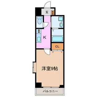 CREST GARDEN M【3階】の間取り