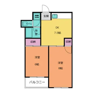 第1タカサハイム【2階】の間取り