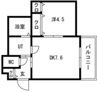 クリエオーレ鴻池徳庵町【1階】の間取り