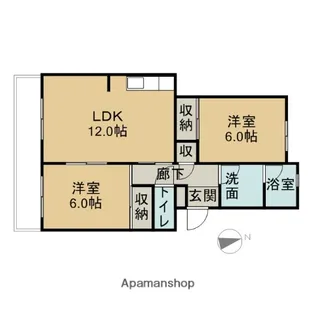 メゾン須磨【2階】の間取り