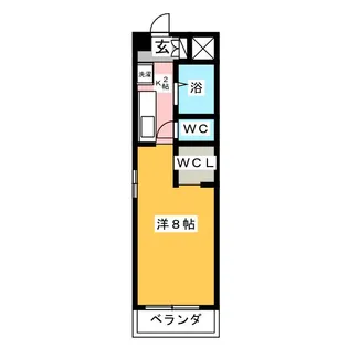 フローラ新藤【2階】の間取り