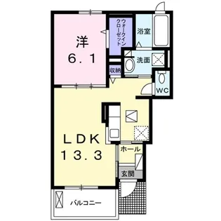 カーサ・デ・フローラ【1階】の間取り