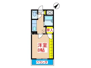 ハイアット21中央【2階】の間取り