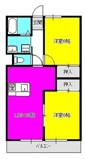 モンシャトーイズミ【2階】の間取り